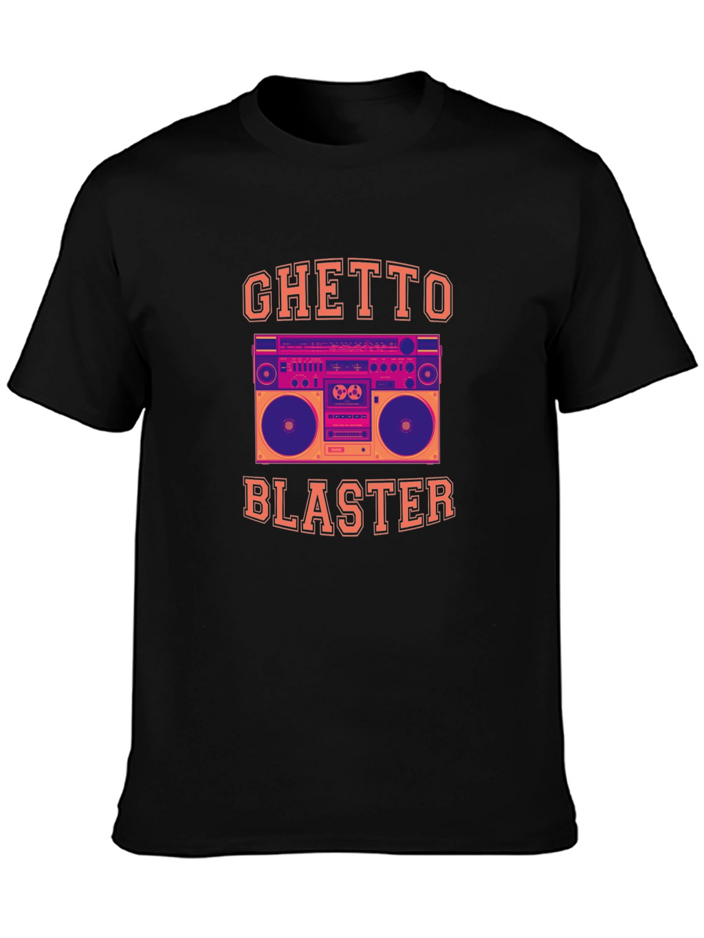 Ghetto Blaster Graphic Tee - Retro Boombox T-Shirt
