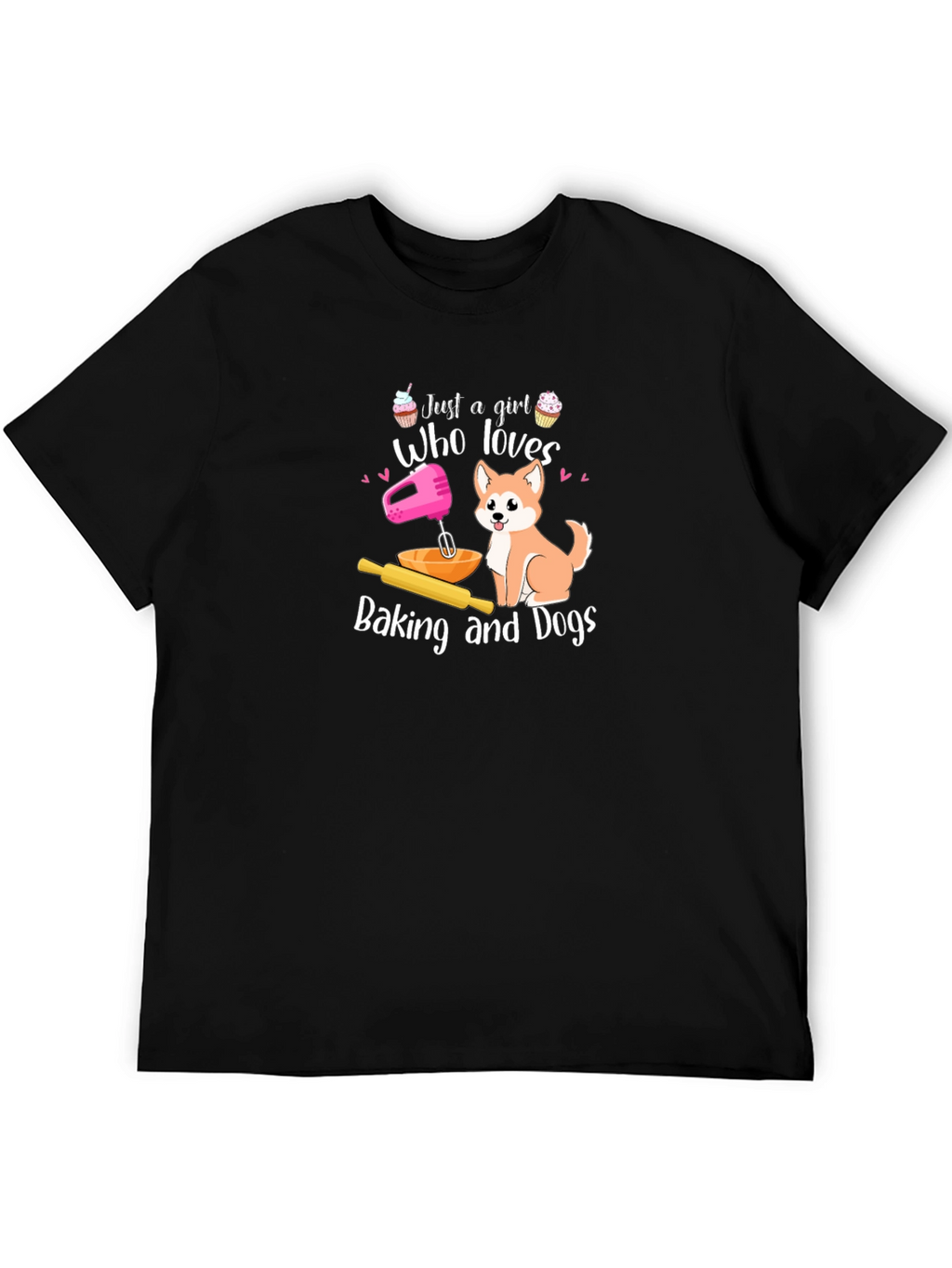 Baking and Dogs T-Shirt Gift For Her