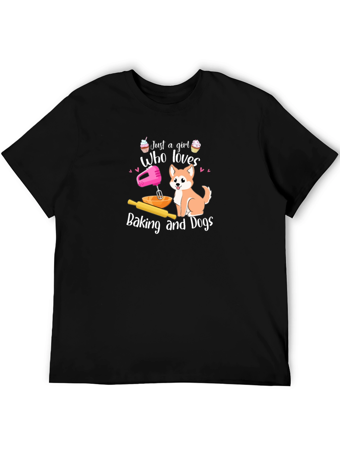 Baking and Dogs T-Shirt Gift For Her