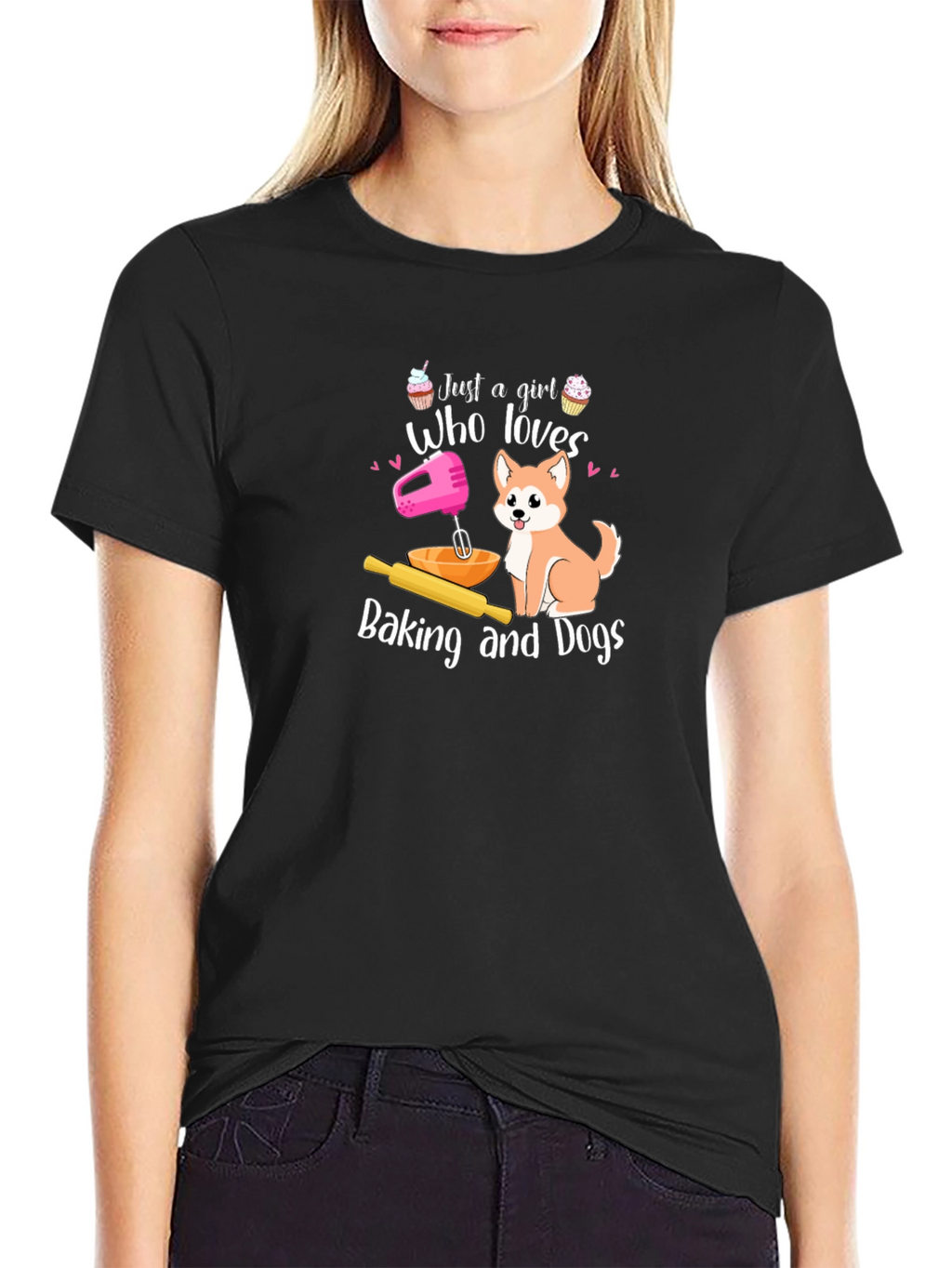 Baking and Dogs T-Shirt Gift For Her