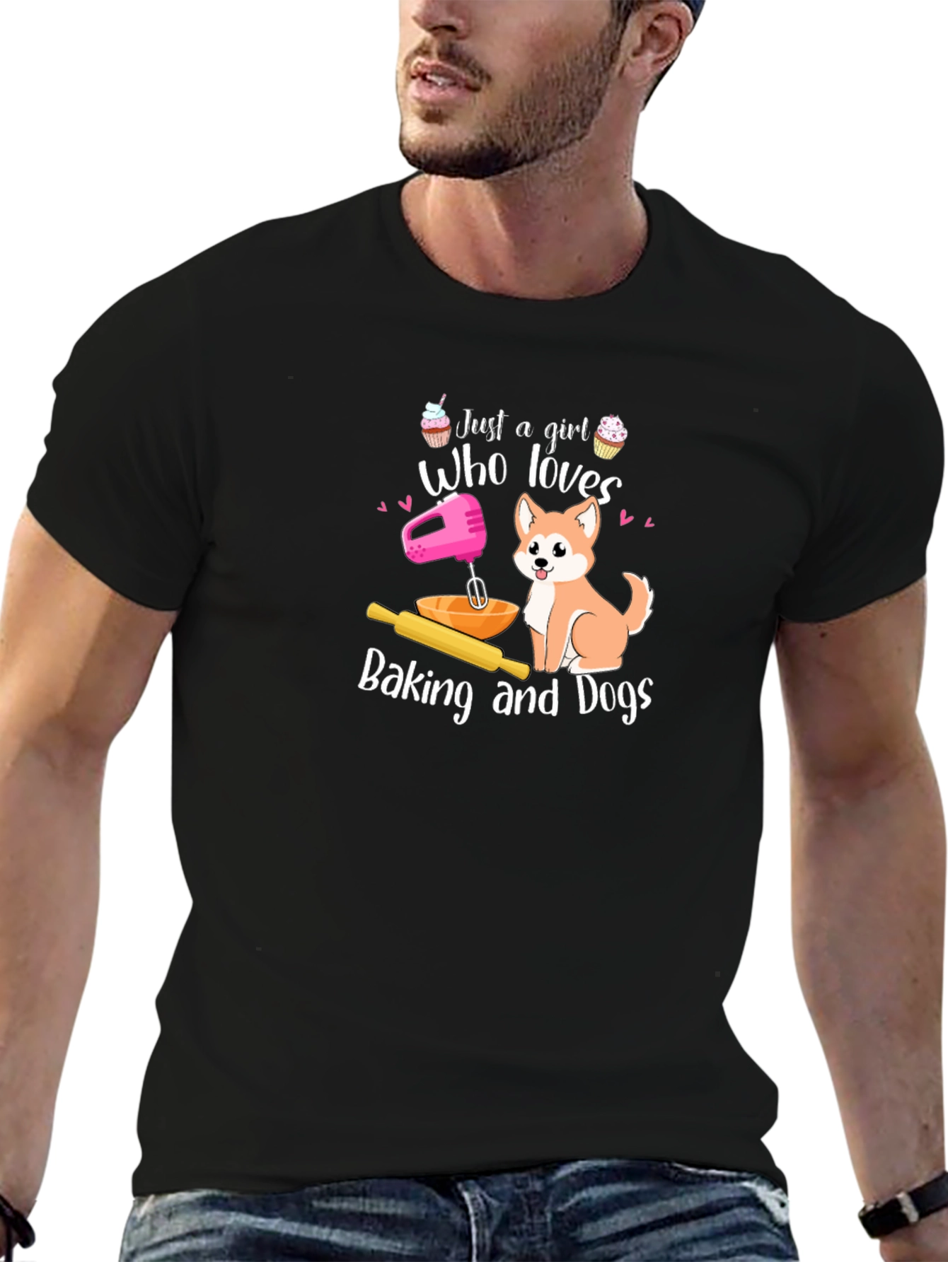 Baking and Dogs T-Shirt Gift For Her