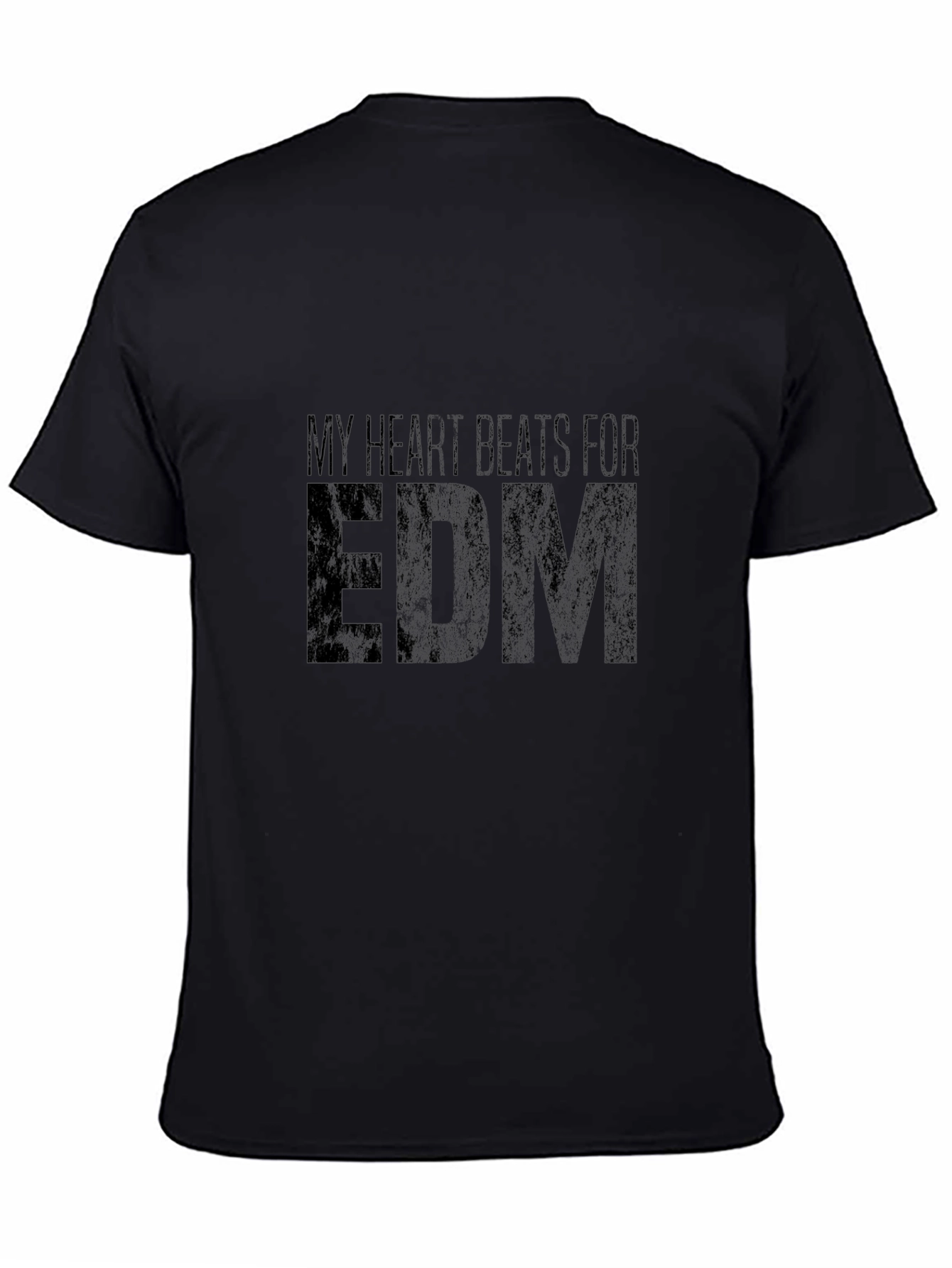 My Heart Beats for EDM Black T-Shirt