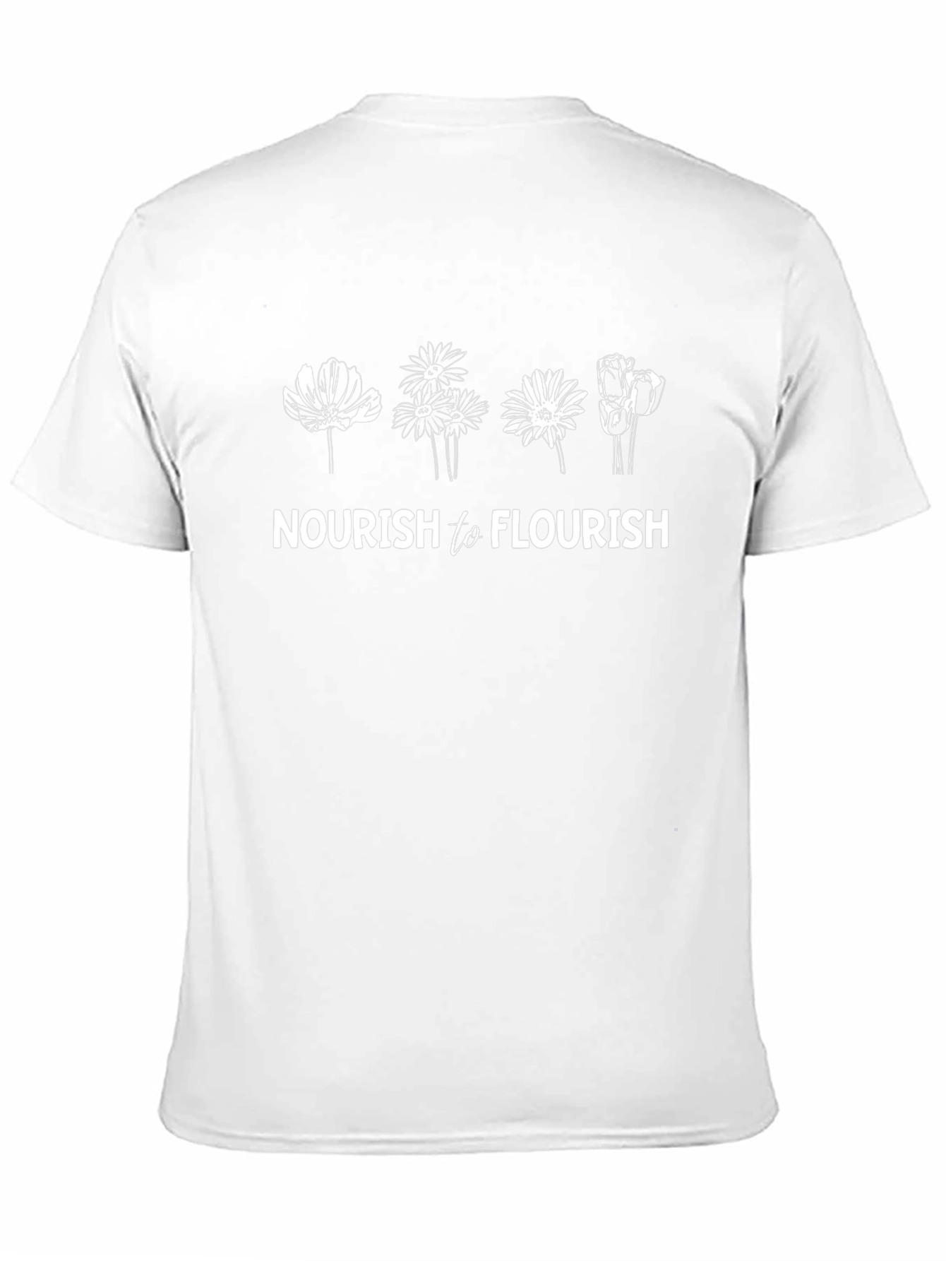 Nourish to Flourish Graphic Tee - Black