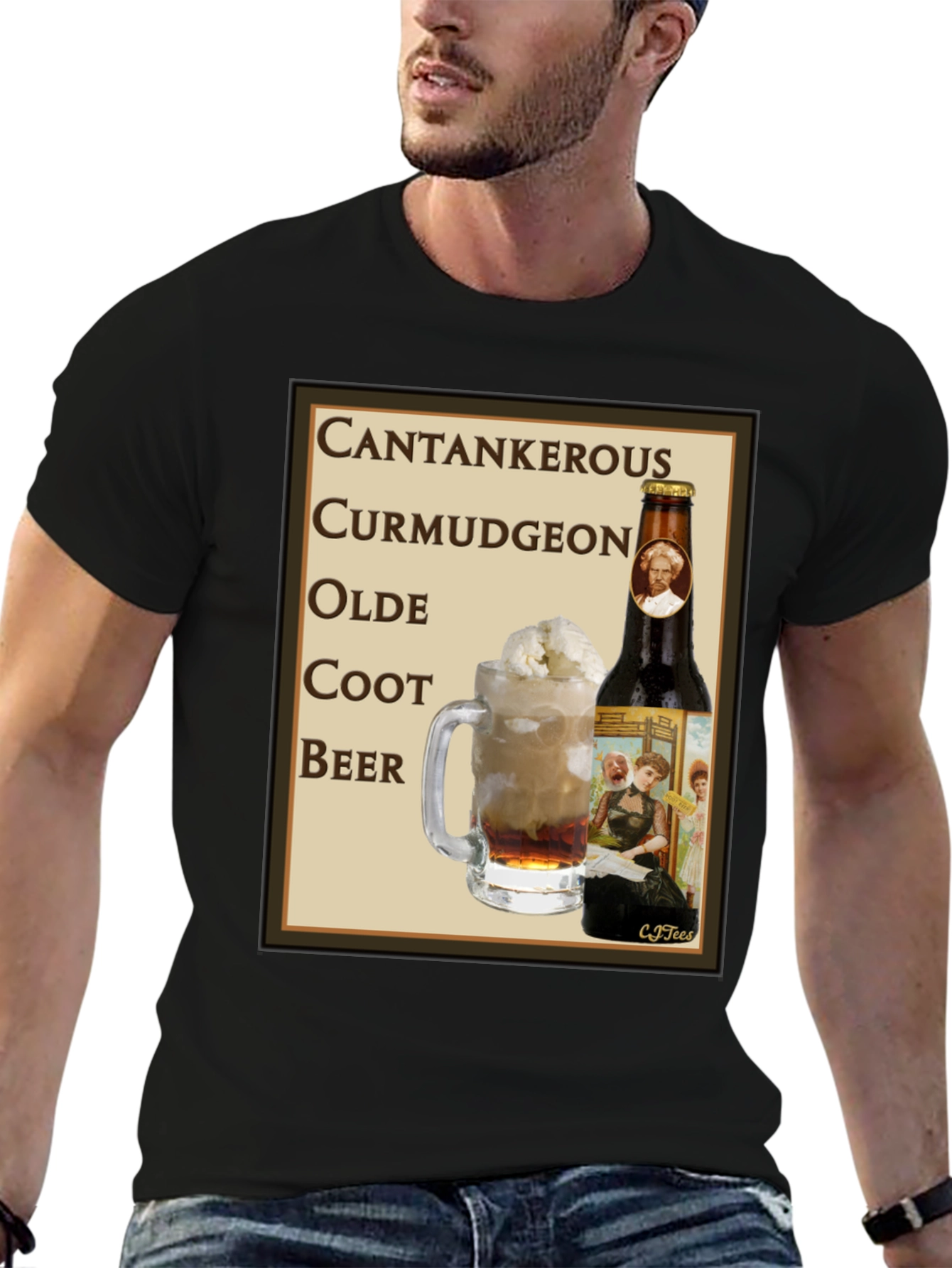 Cantankerous Curmudgeon Olde Coot Beer T-Shirt