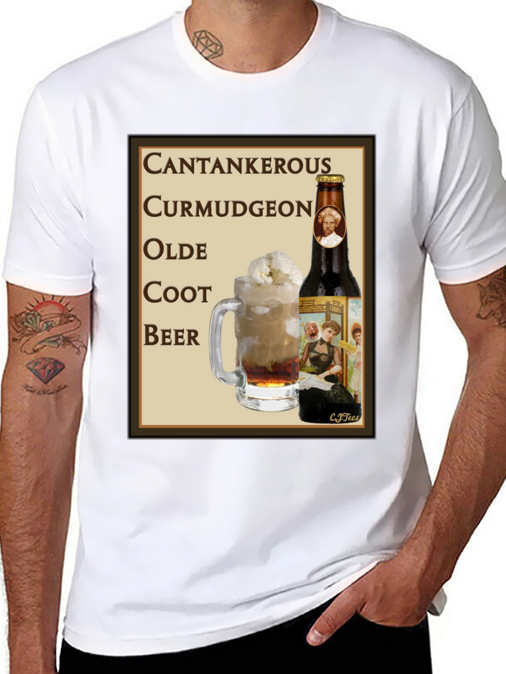 Cantankerous Curmudgeon Olde Coot Beer T-Shirt