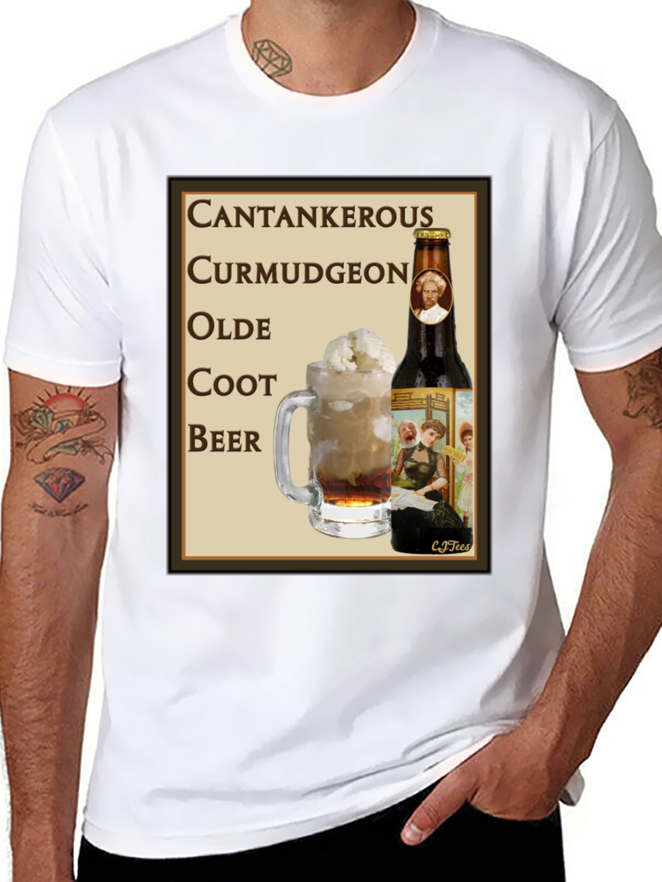 Cantankerous Curmudgeon Olde Coot Beer T-Shirt