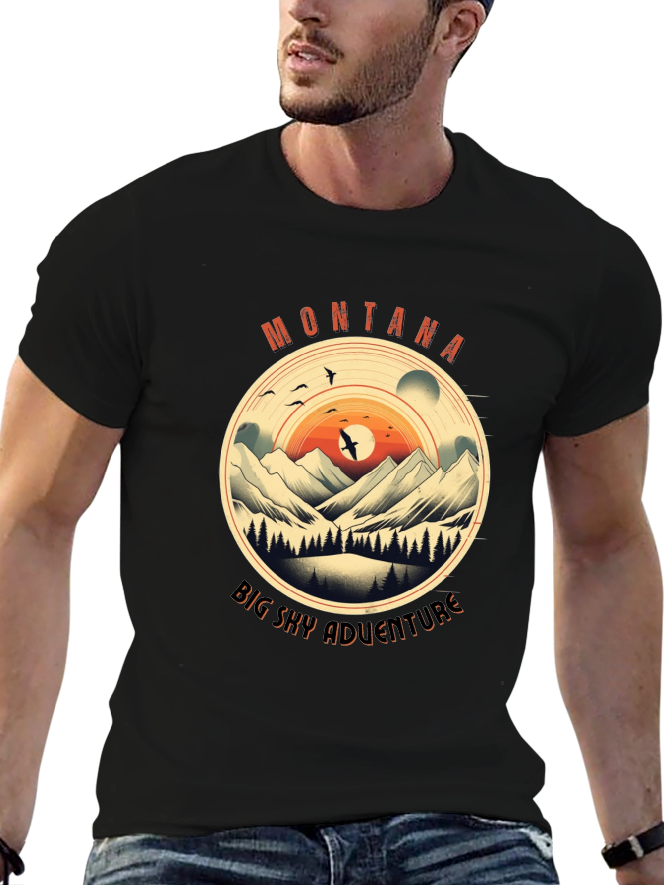 Montana Big Sky Adventure Graphic Tee