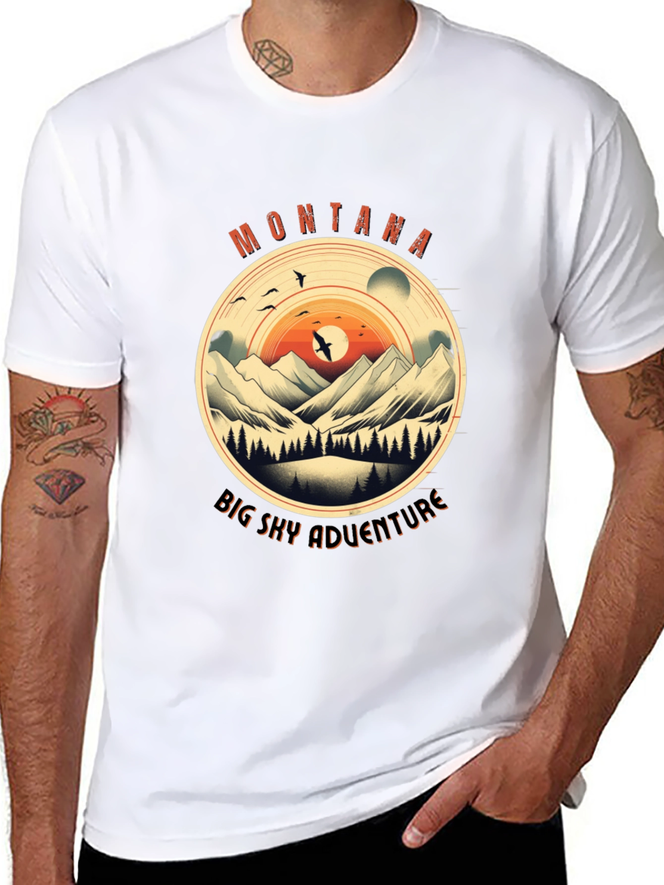 Montana Big Sky Adventure Graphic Tee