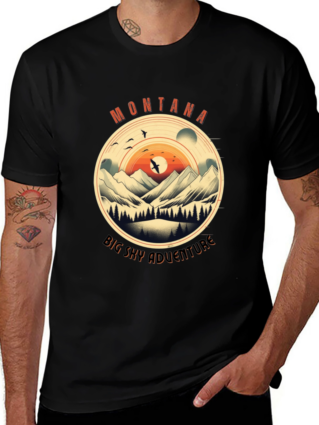 Montana Big Sky Adventure Graphic Tee