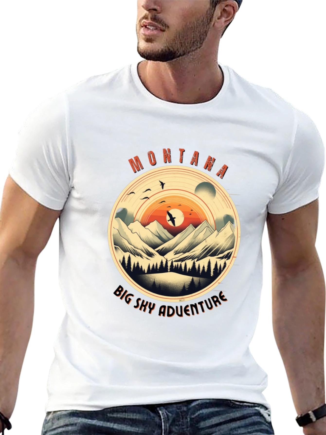 Montana Big Sky Adventure Graphic Tee