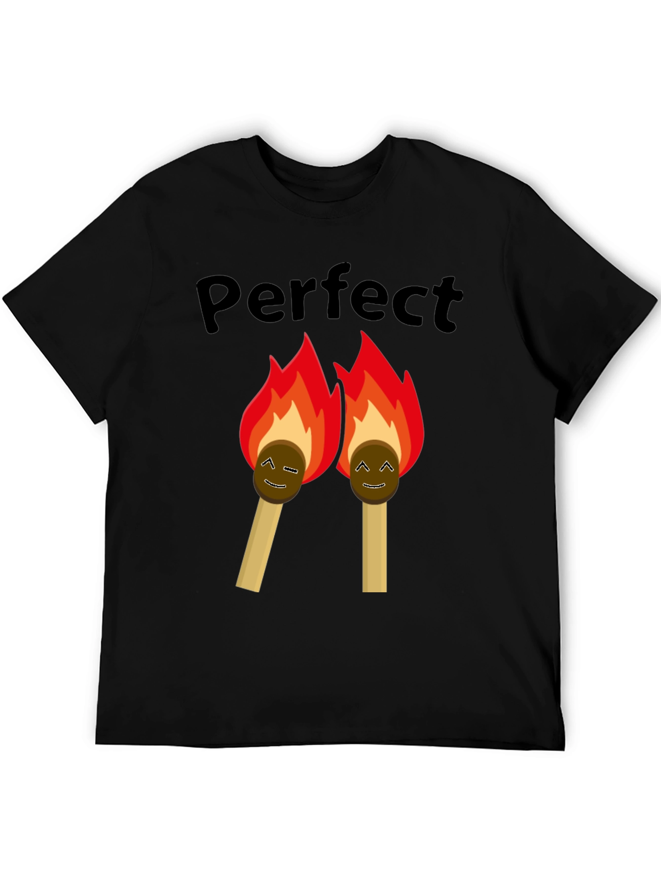 Perfect Match Graphic Tee - Black T-Shirt