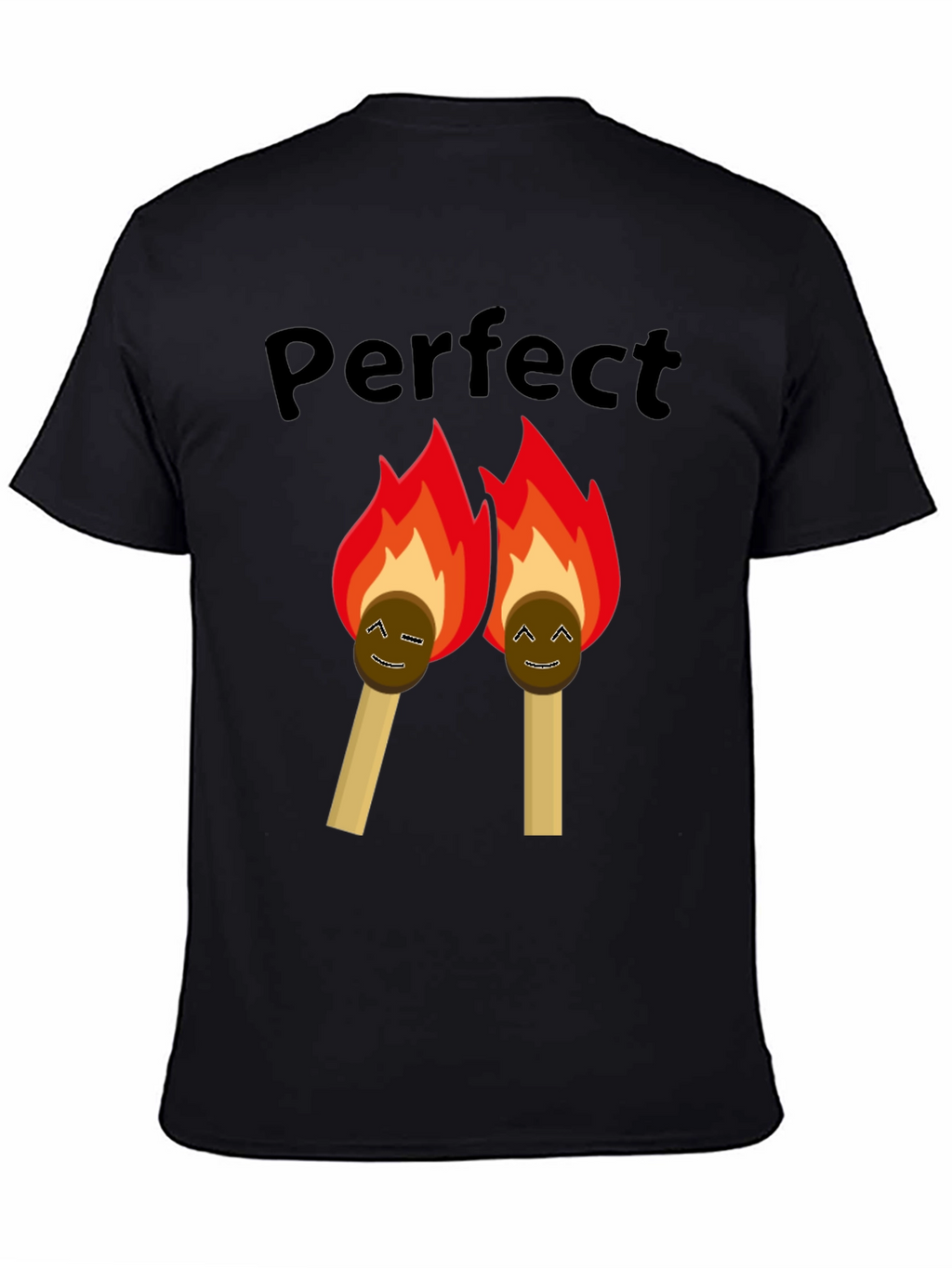 Perfect Match Graphic Tee - Black T-Shirt