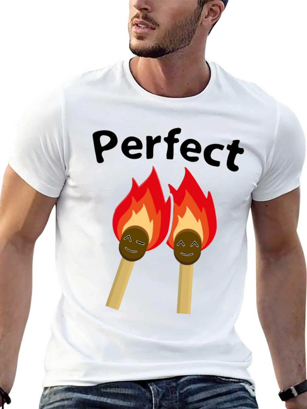 Perfect Match Graphic Tee - Black T-Shirt
