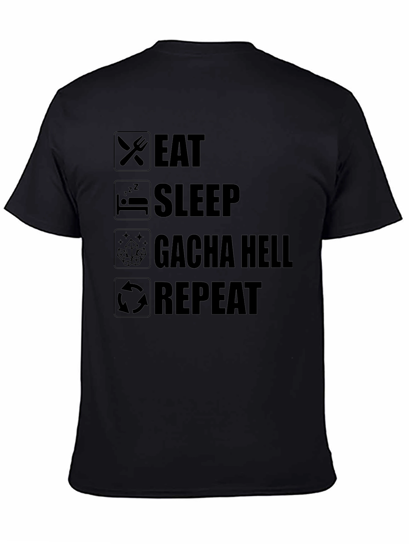 Eat Sleep Gacha Hell Repeat T-Shirt