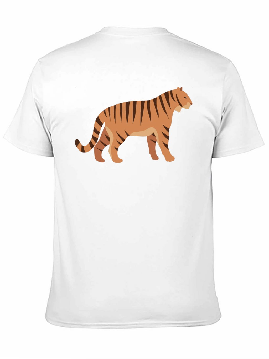 Tiger Graphic Tee - Black Cotton T-Shirt