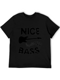 Nice Bass Black Graphic T-Shirt