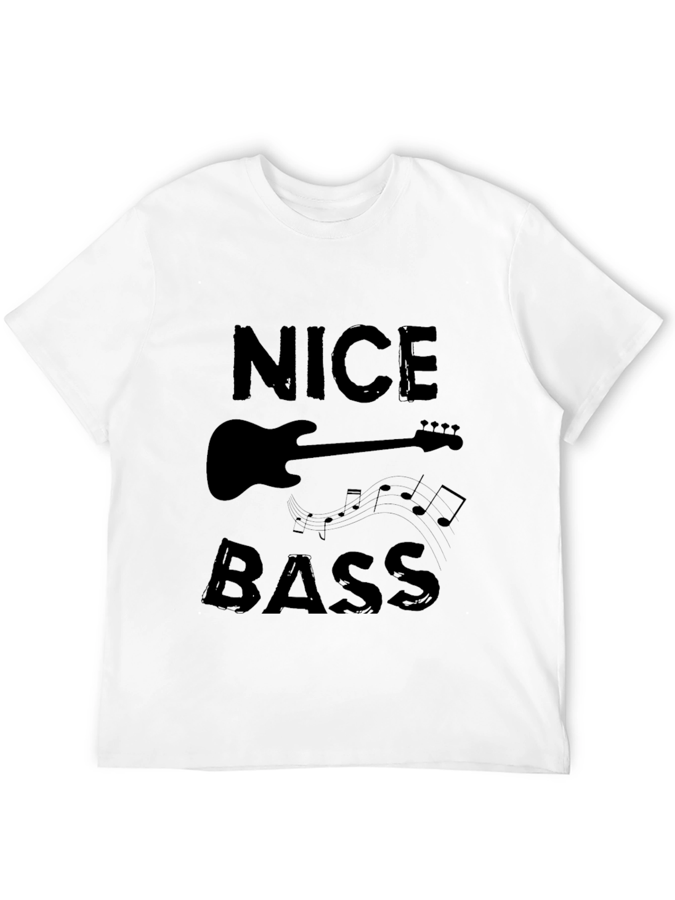 Nice Bass Black Graphic T-Shirt