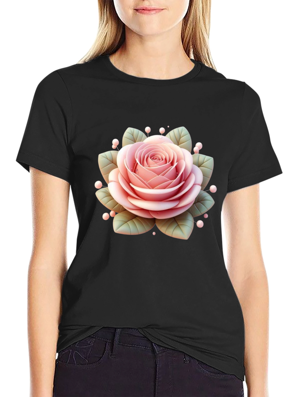 Black Rose Graphic Tee