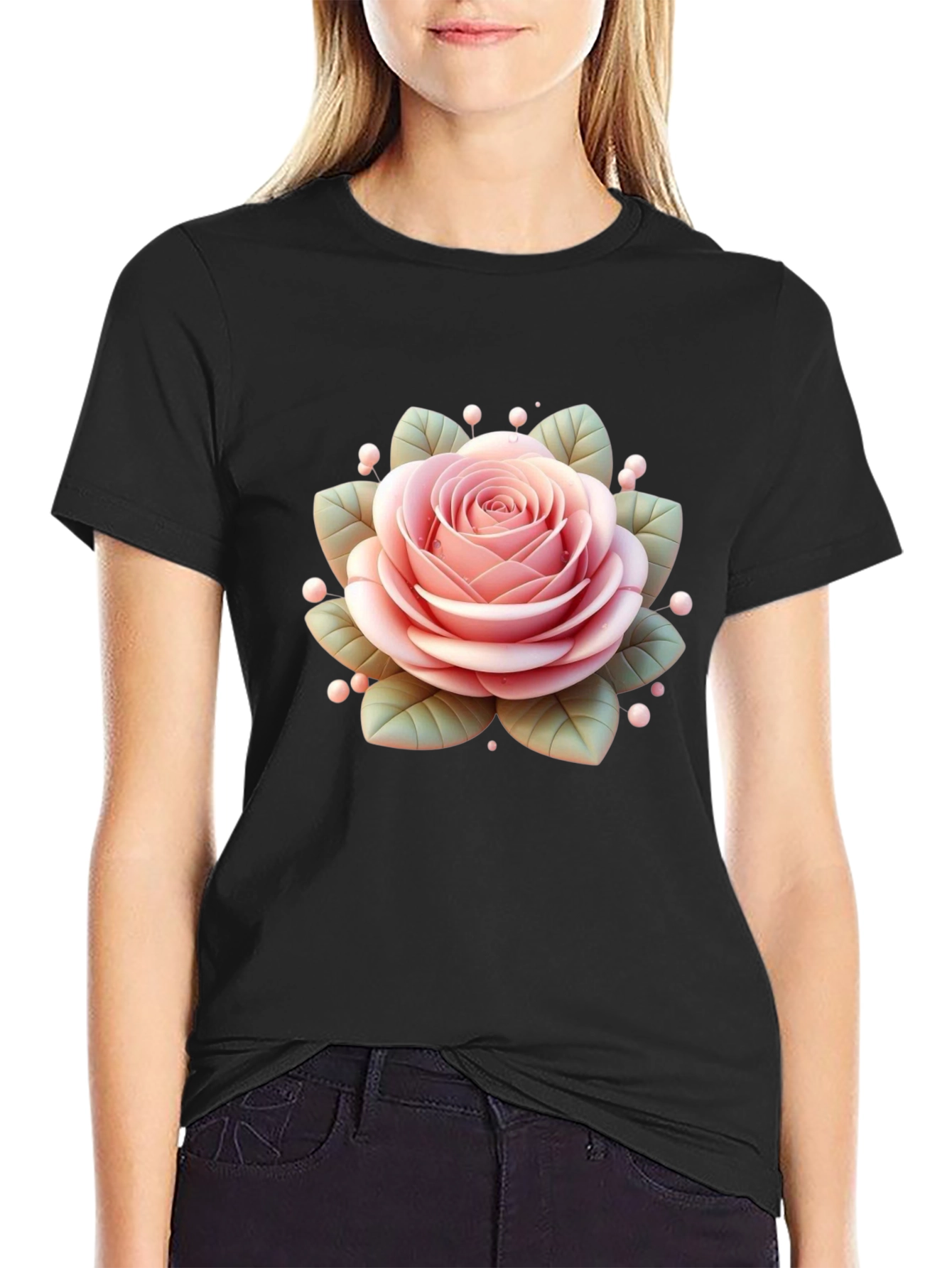 Black Rose Graphic Tee