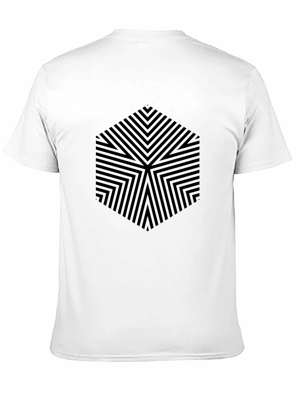 Geometric Illusion Tee - Modern Style