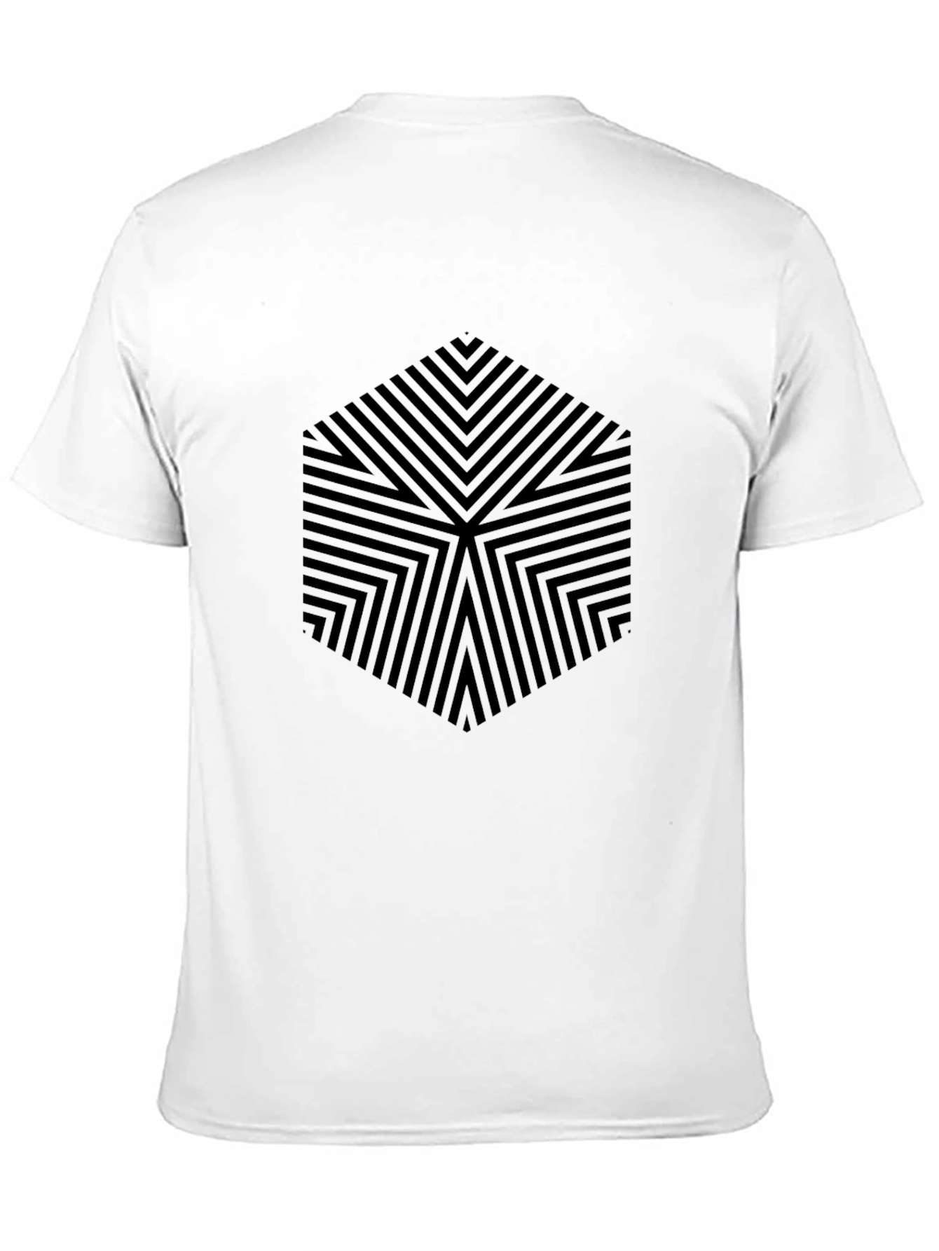 Geometric Illusion Tee - Modern Style