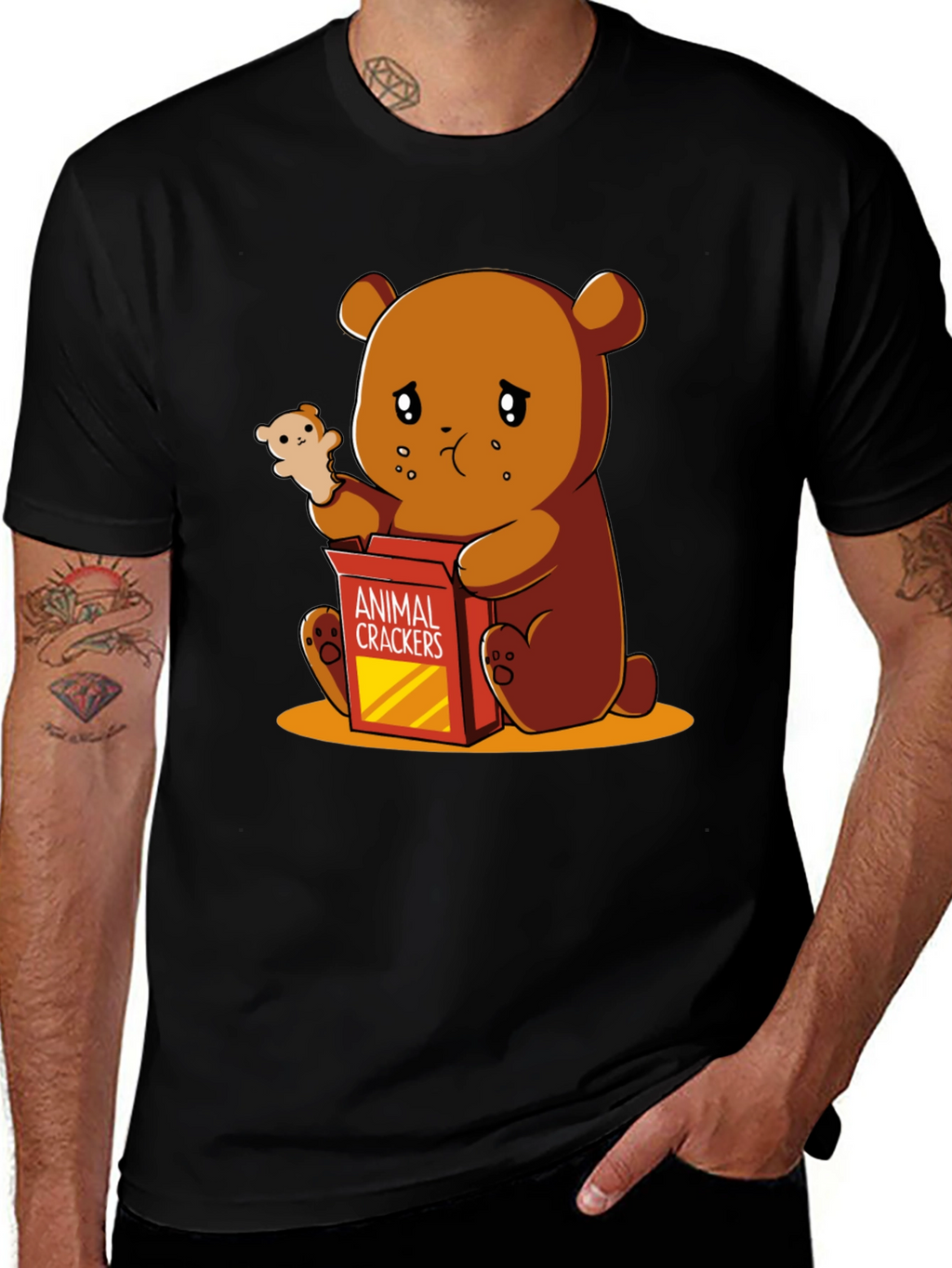 Sad Bear Animal Cracker T-Shirt
