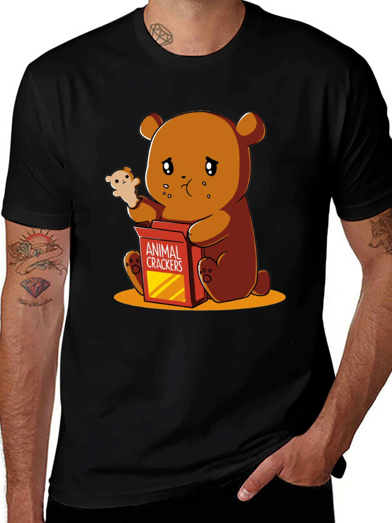 Sad Bear Animal Cracker T-Shirt