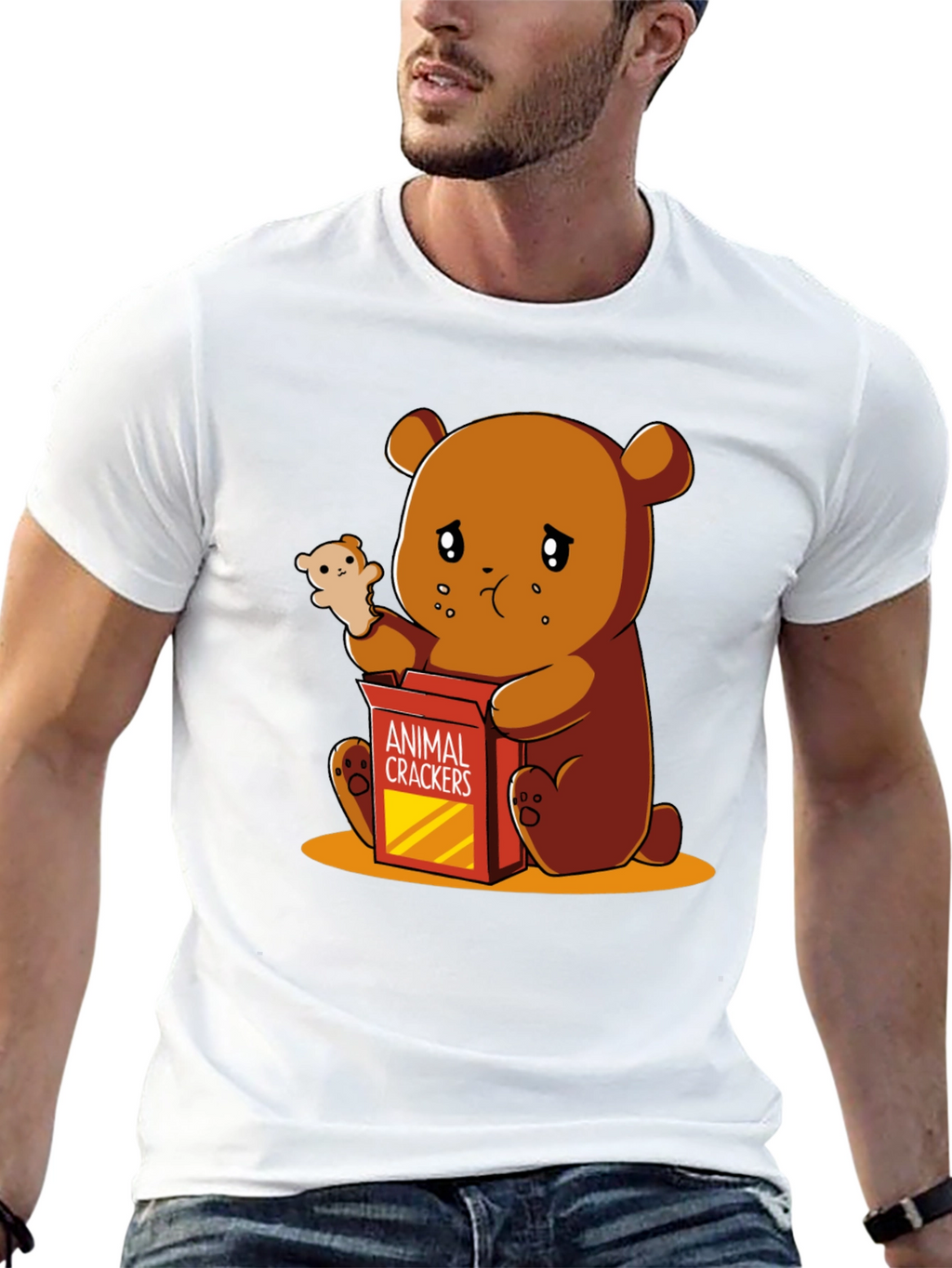 Sad Bear Animal Cracker T-Shirt