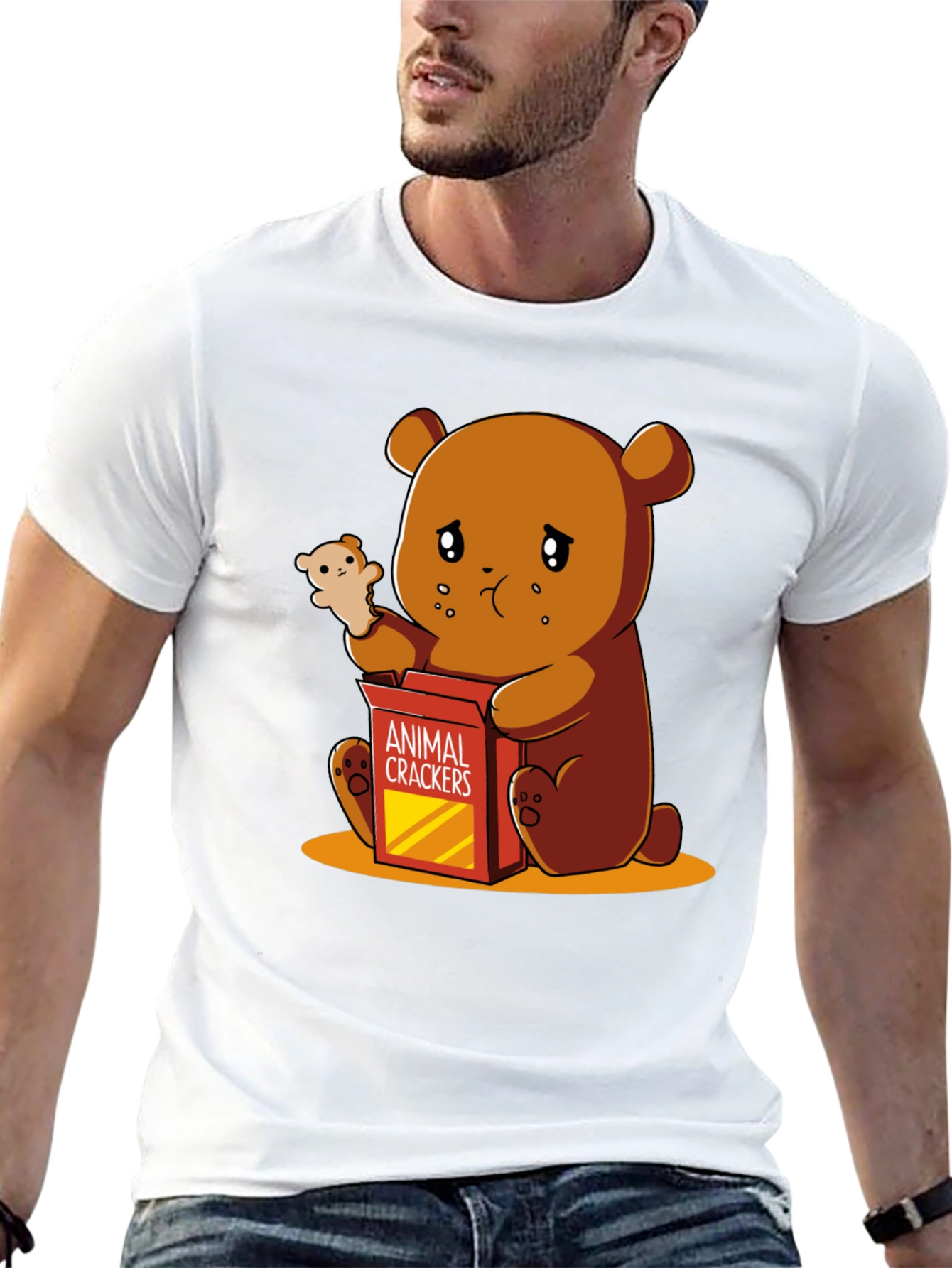 Sad Bear Animal Cracker T-Shirt