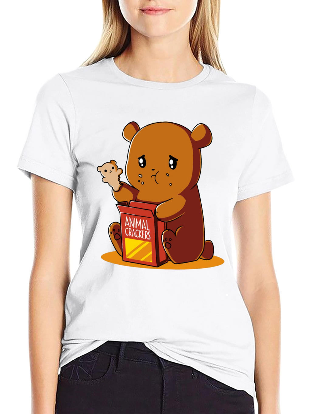 Sad Bear Animal Cracker T-Shirt