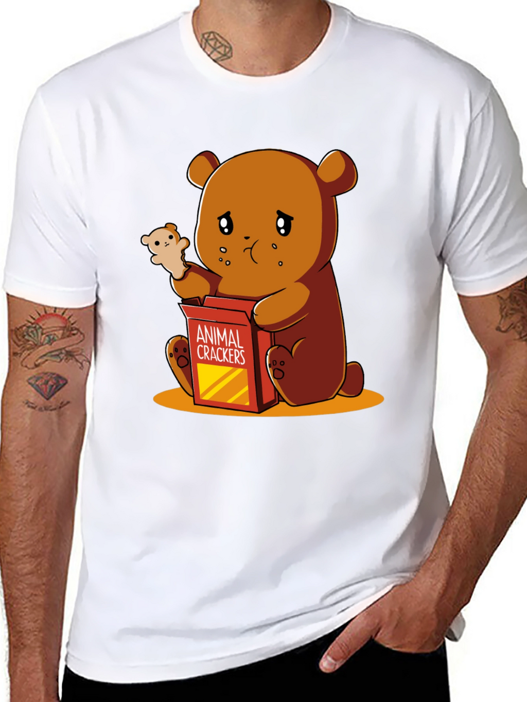 Sad Bear Animal Cracker T-Shirt