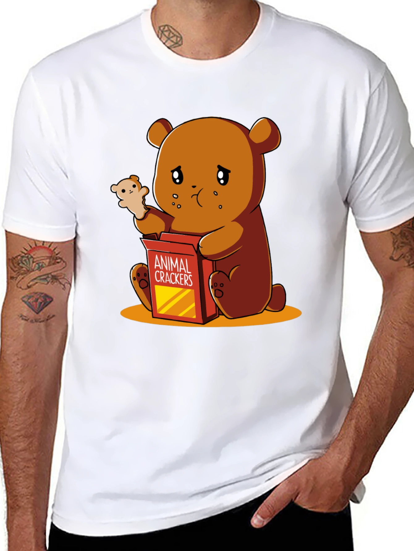 Sad Bear Animal Cracker T-Shirt