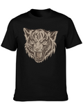 Tiger Graphic Print Tee - Bold Style