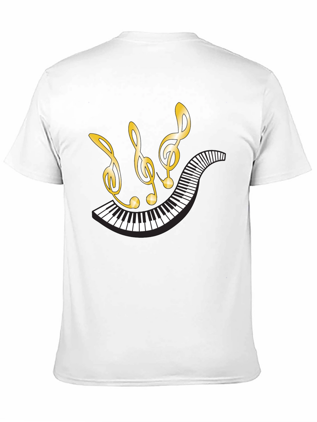 Musical Piano Notes Graphic Tee