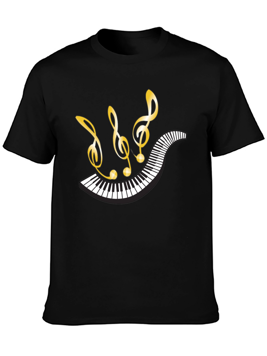 Musical Piano Notes Graphic Tee