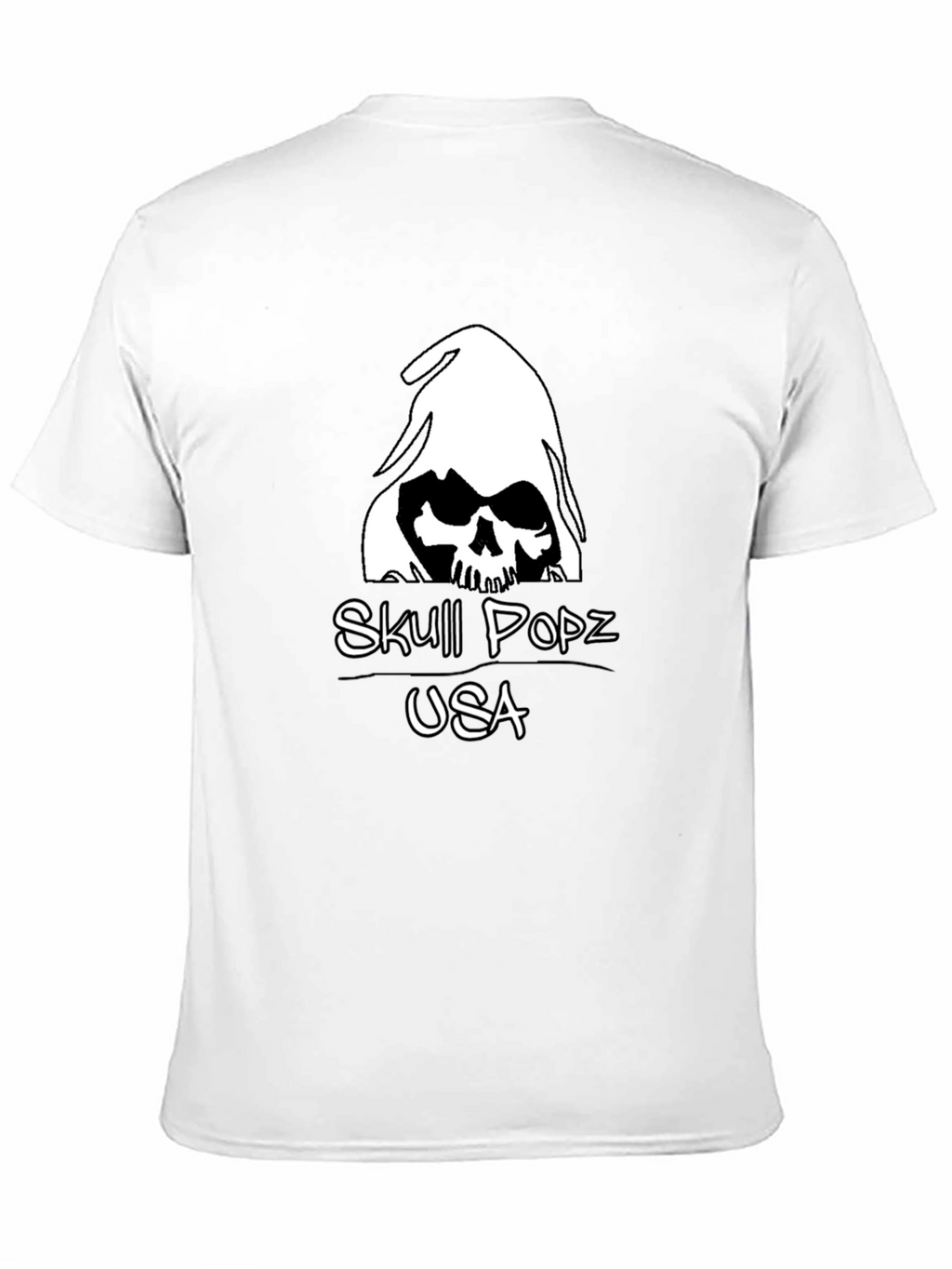 Skull Popz USA Black Graphic T-Shirt
