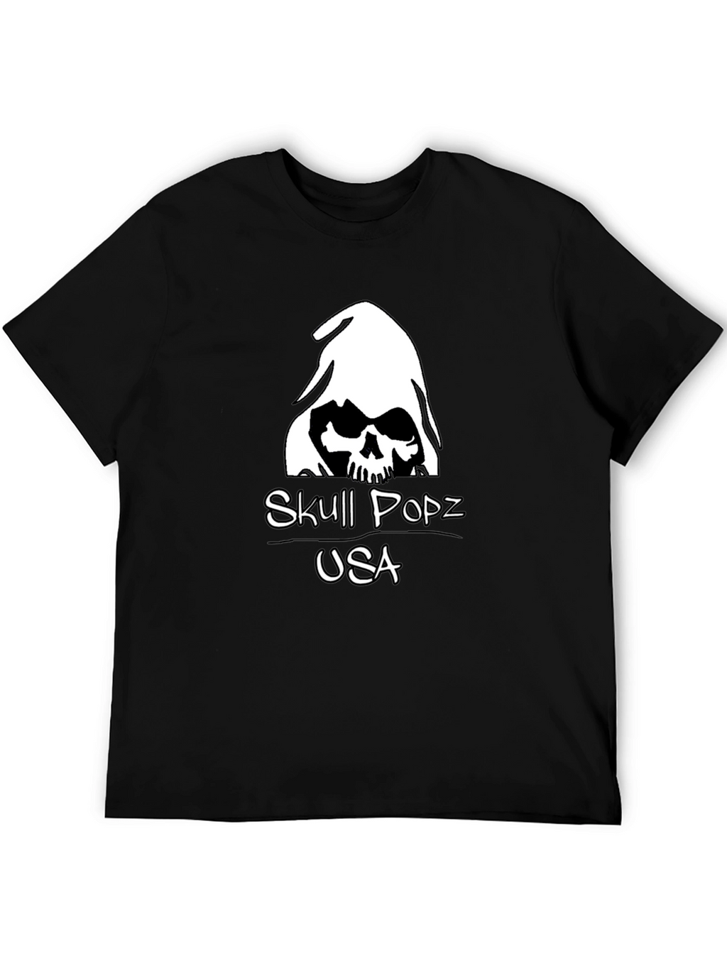 Skull Popz USA Black Graphic T-Shirt