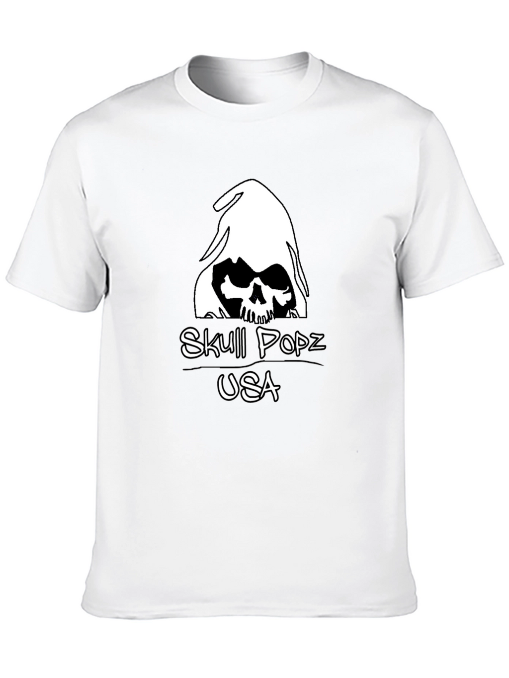 Skull Popz USA Black Graphic T-Shirt