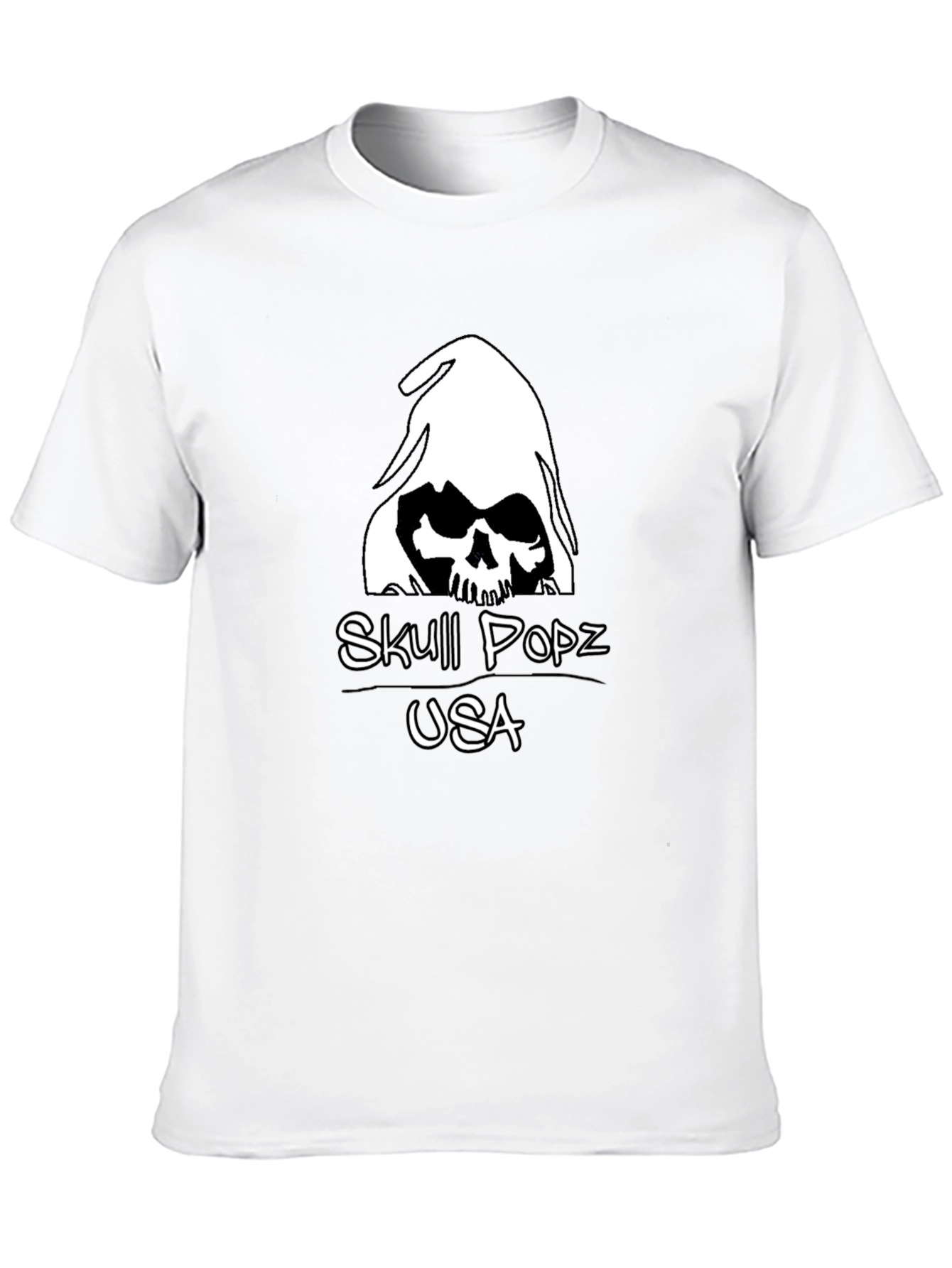 Skull Popz USA Black Graphic T-Shirt