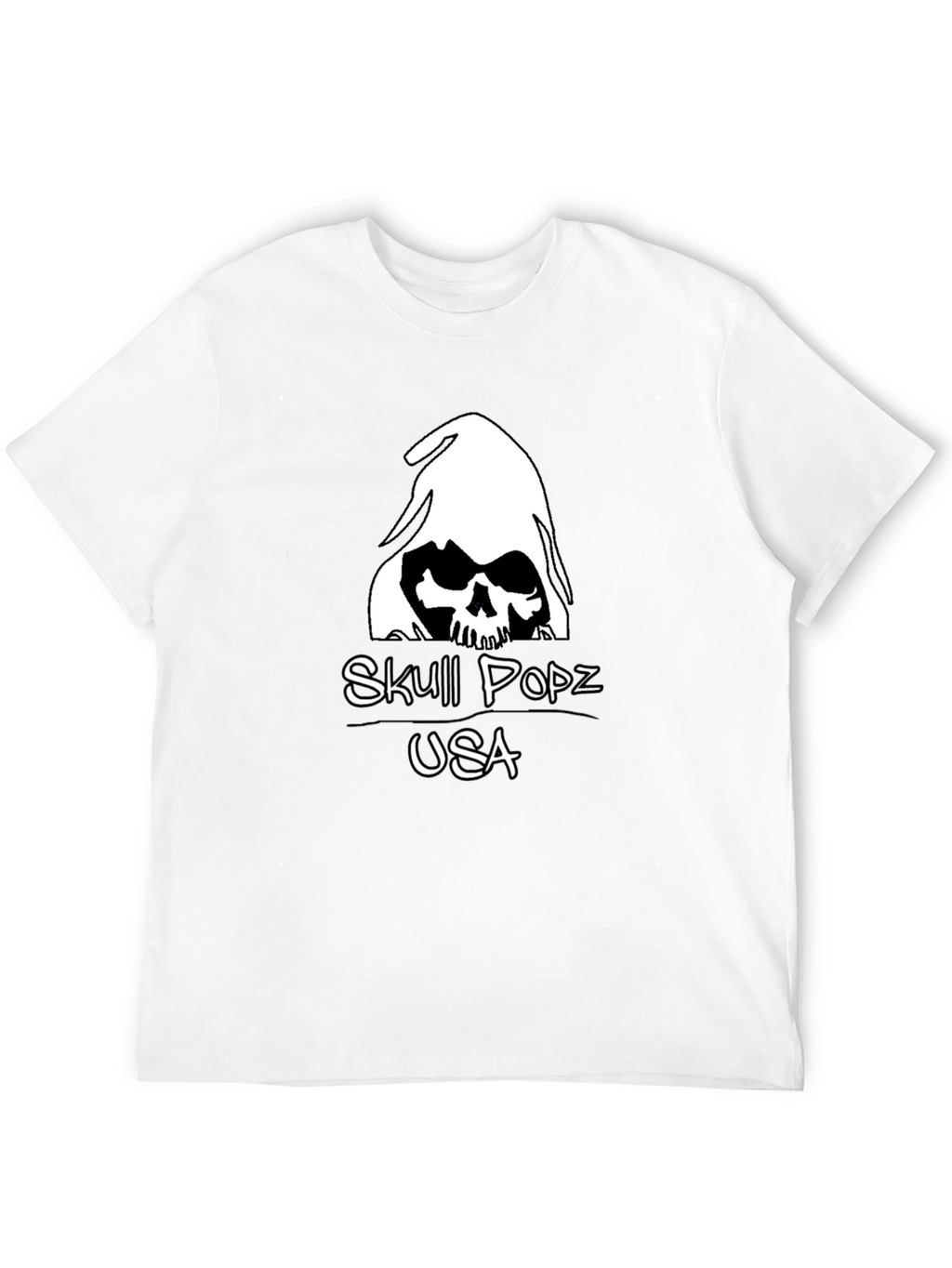 Skull Popz USA Black Graphic T-Shirt
