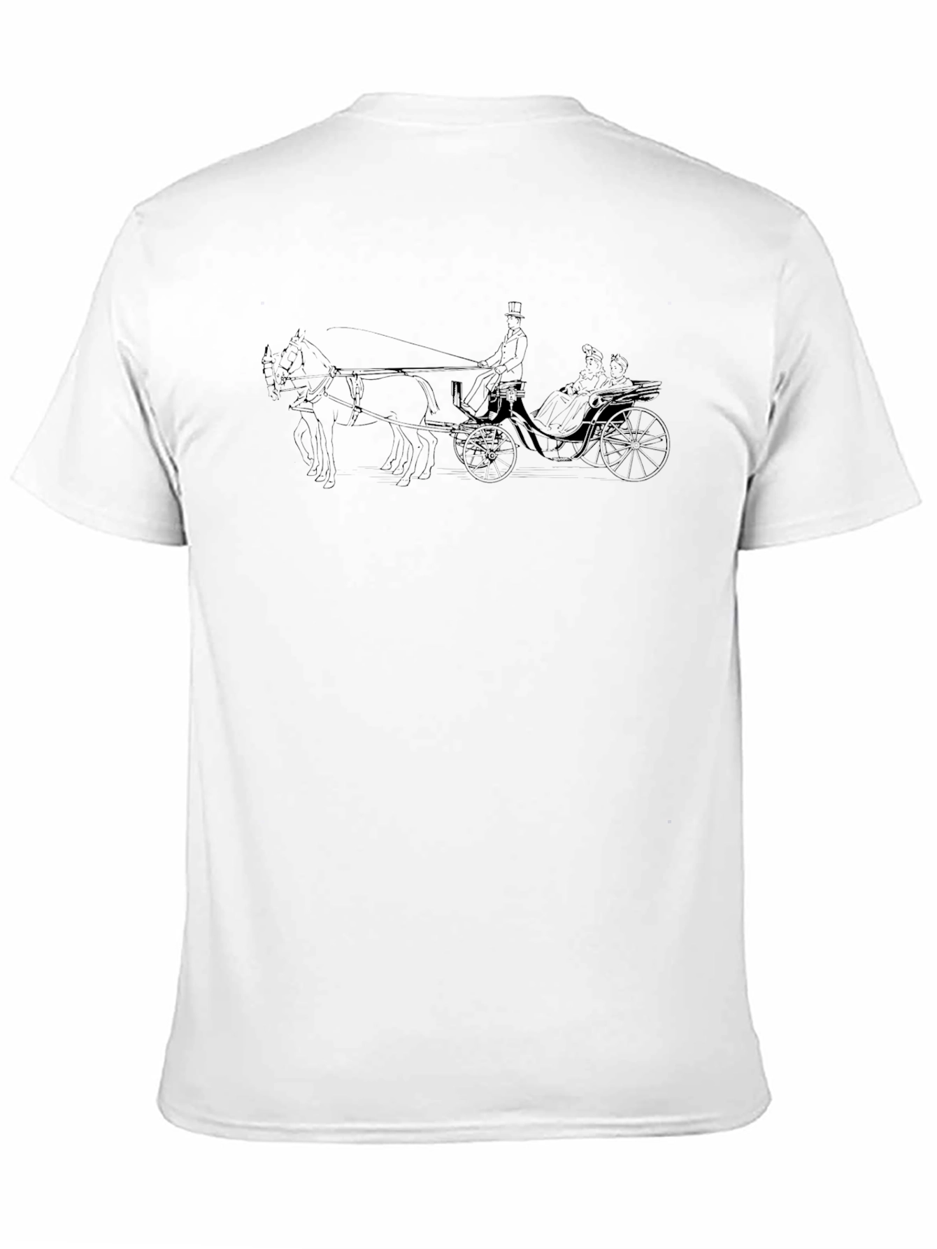 Elegant Horse-Drawn Carriage T-Shirt