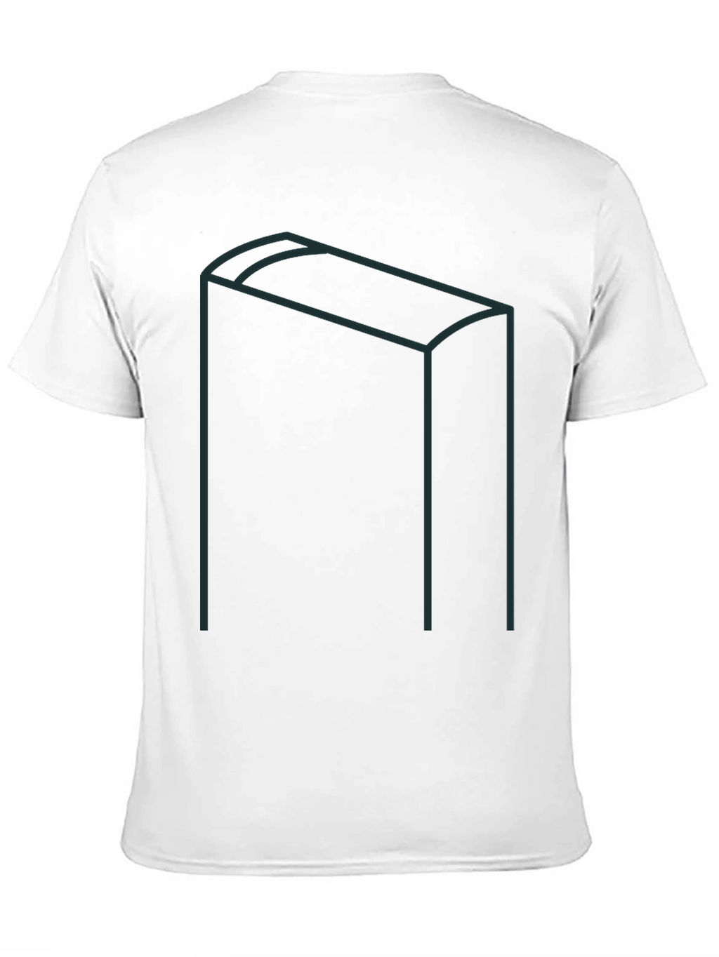 Modernist Geometric Graphic Tee - Black
