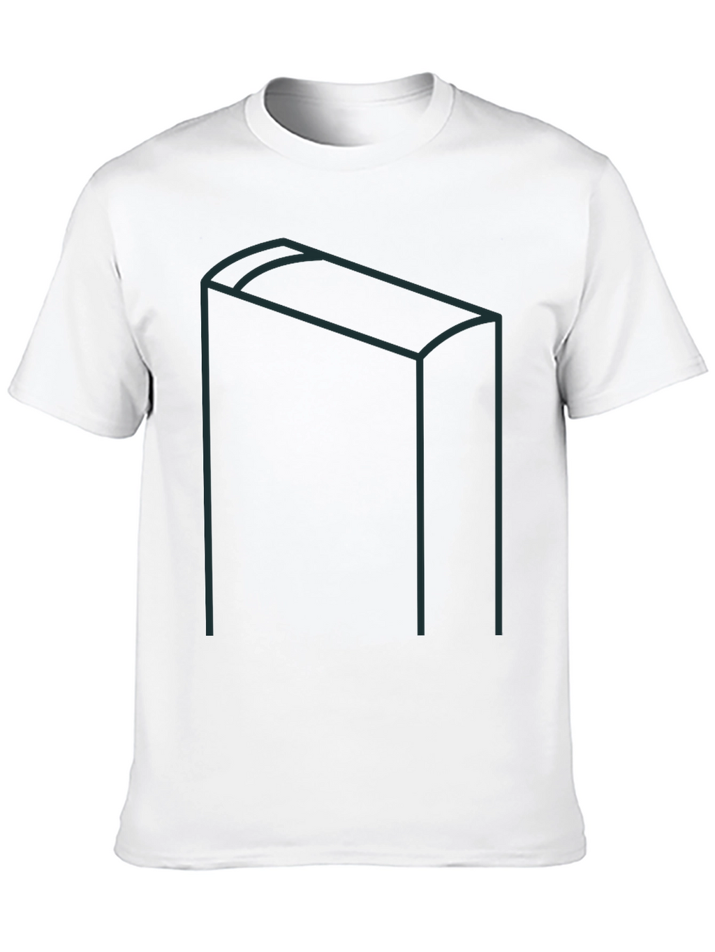 Modernist Geometric Graphic Tee - Black