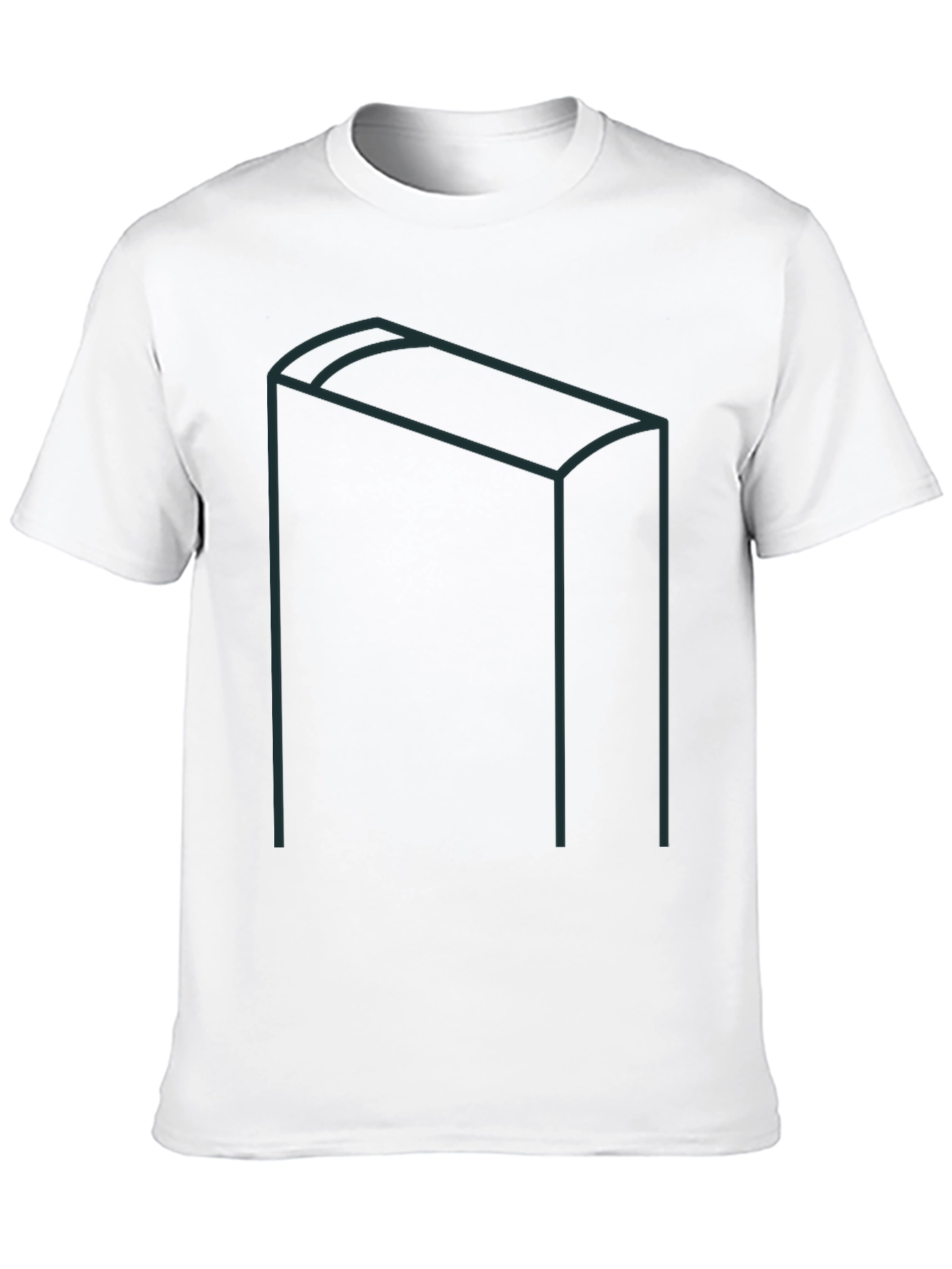 Modernist Geometric Graphic Tee - Black