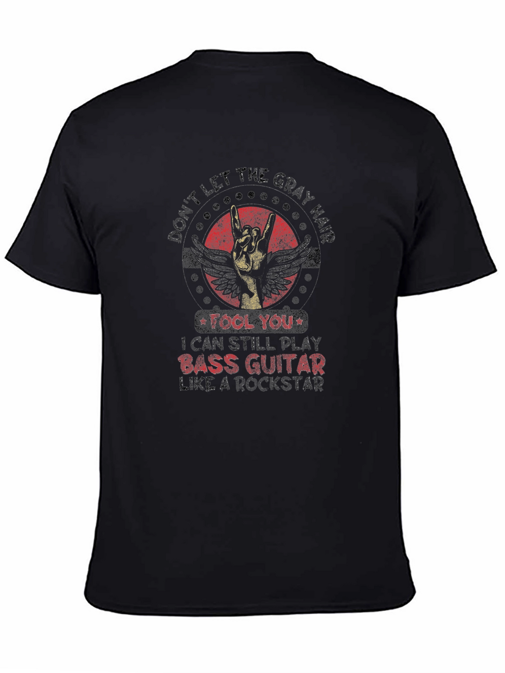 Bass Guitar Rockstar Graphic Tee