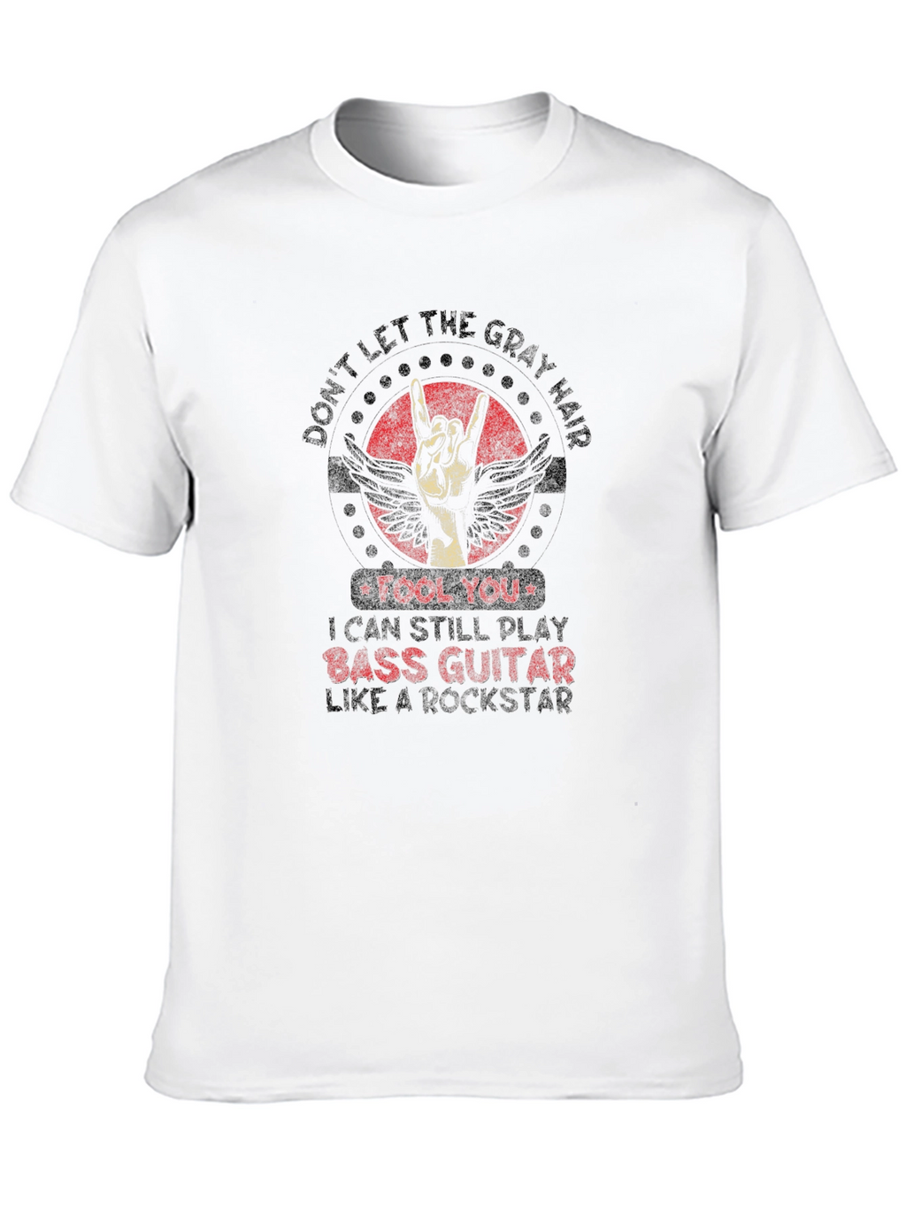 Bass Guitar Rockstar Graphic Tee