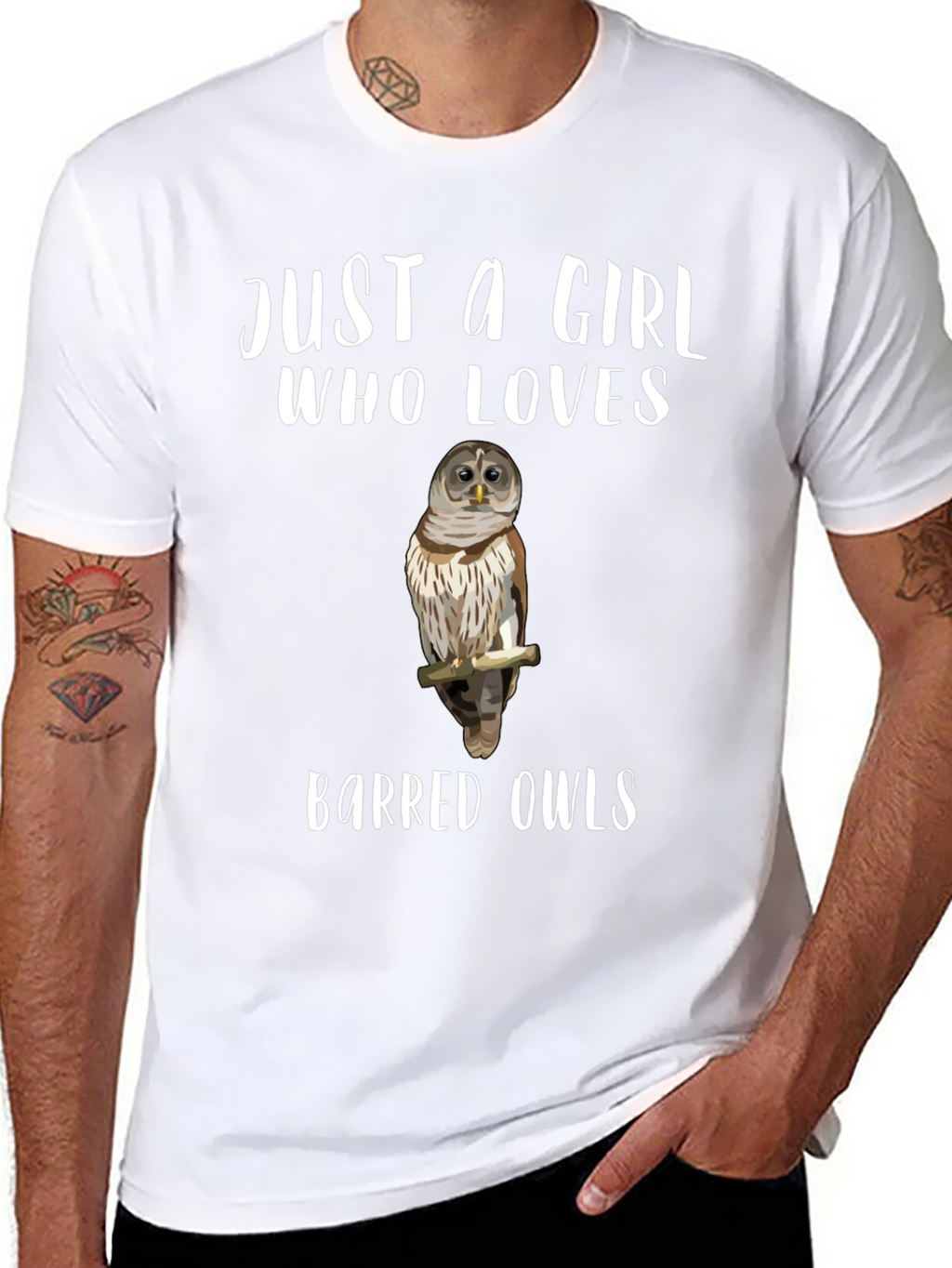 Just A Girl Who Loves Barred Owls T-Shirt