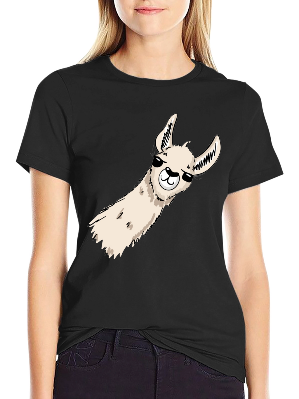 Llama Graphic Tee - Soft Cotton Blend