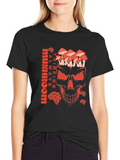 Mushroom Skull Graphic Tee
