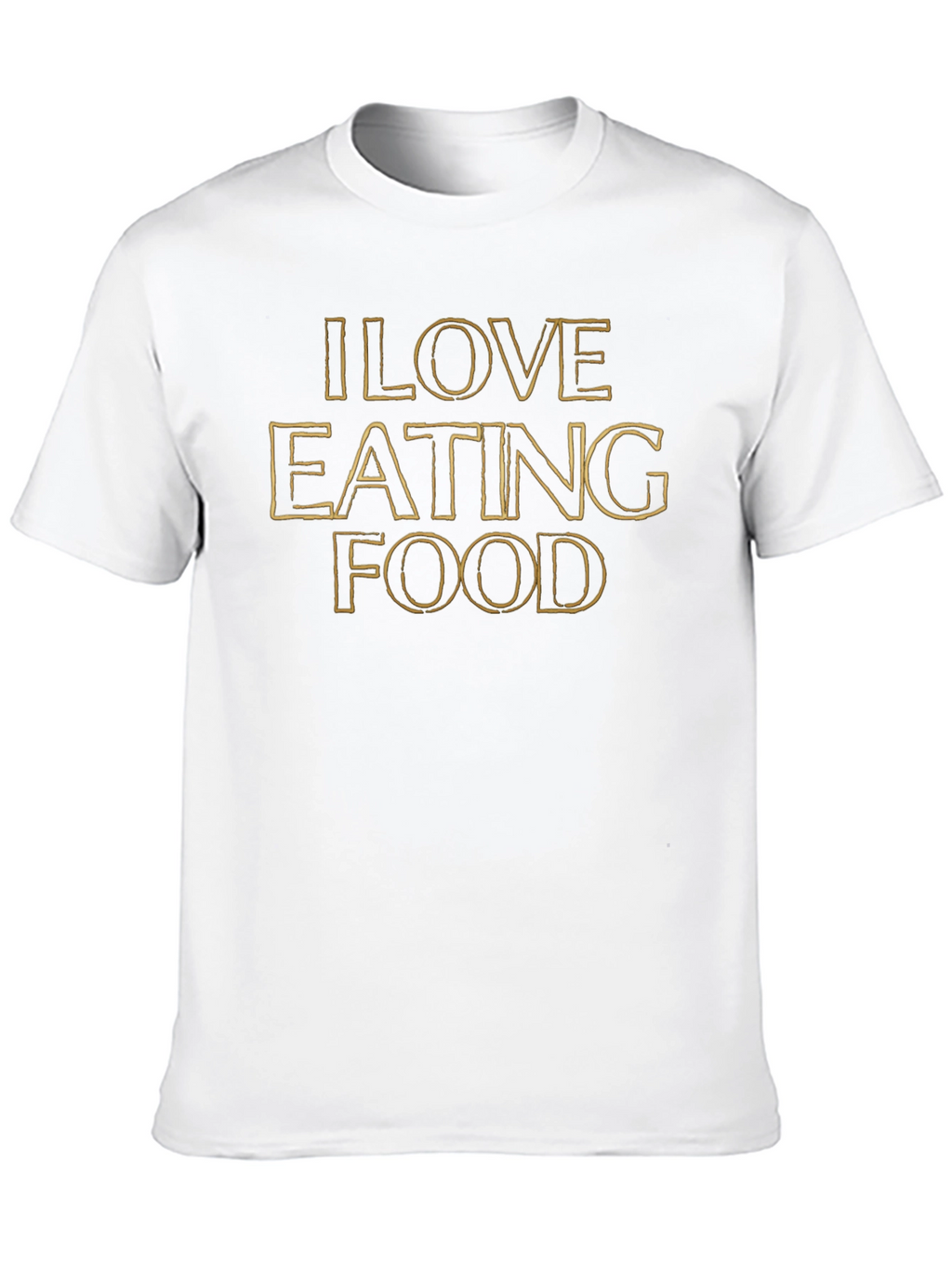 I Love Eating Food Graphic Tee - Black